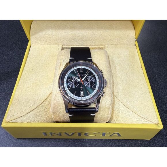 Invicta Other - Invicta Men's 33506 Vintage Quartz Multifunction Watch Green Face New